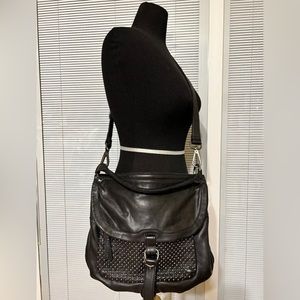 ROCK N ROLL REVEL RNY New York Black Leather Studded Shoulder Handbag 🖤